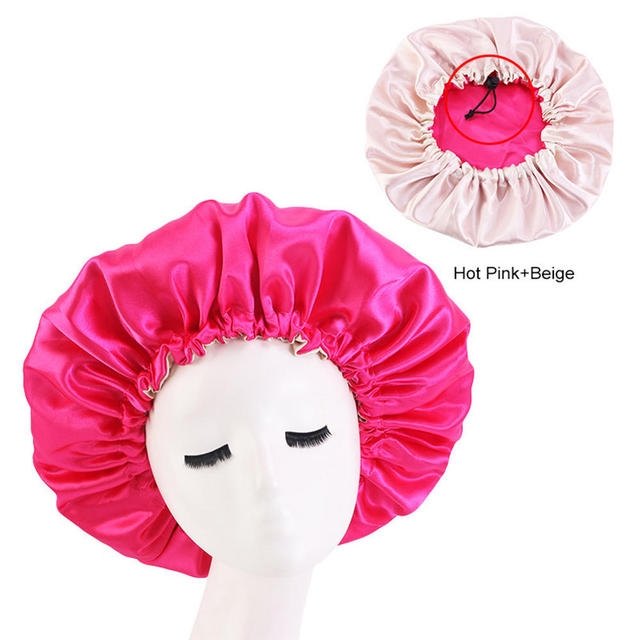 Women Satin Sleeping / Shower Cap