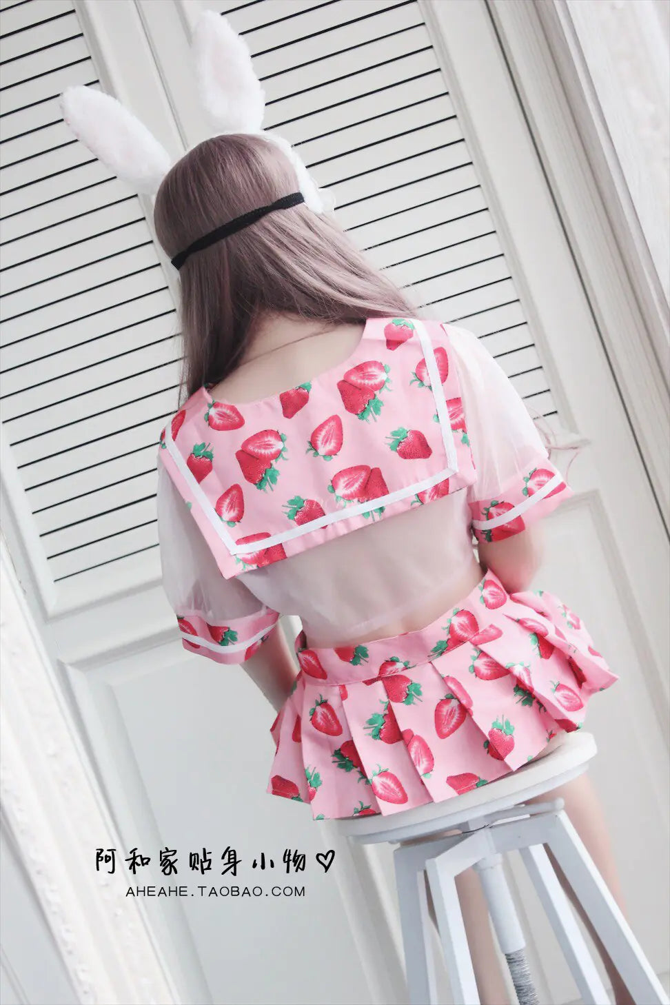 Strawberry Printed Cosplay Costume