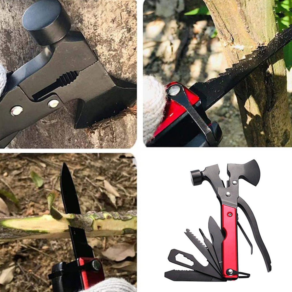 16 in 1 Hatchet Multi-tool Camping Accessories Survival Gear Equipment