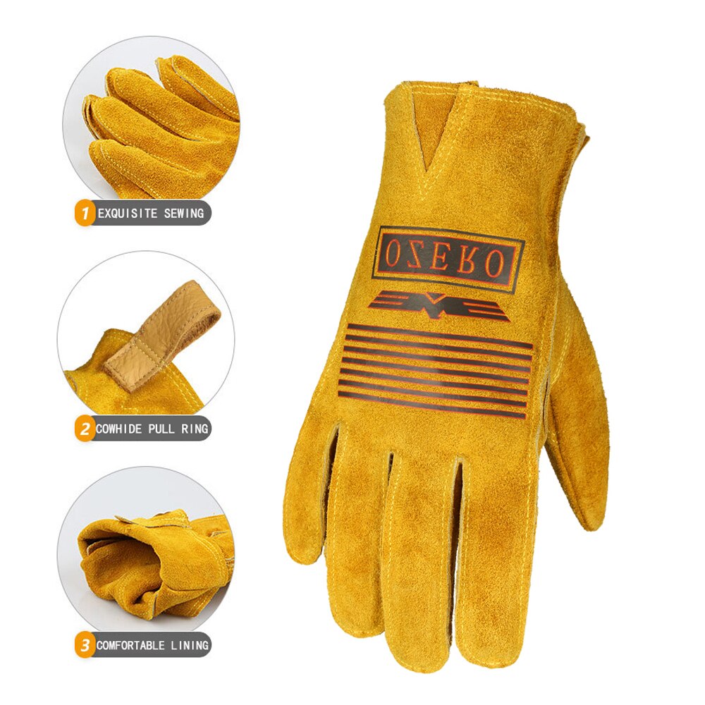 Tough Grip Leather Quality Work Gloves