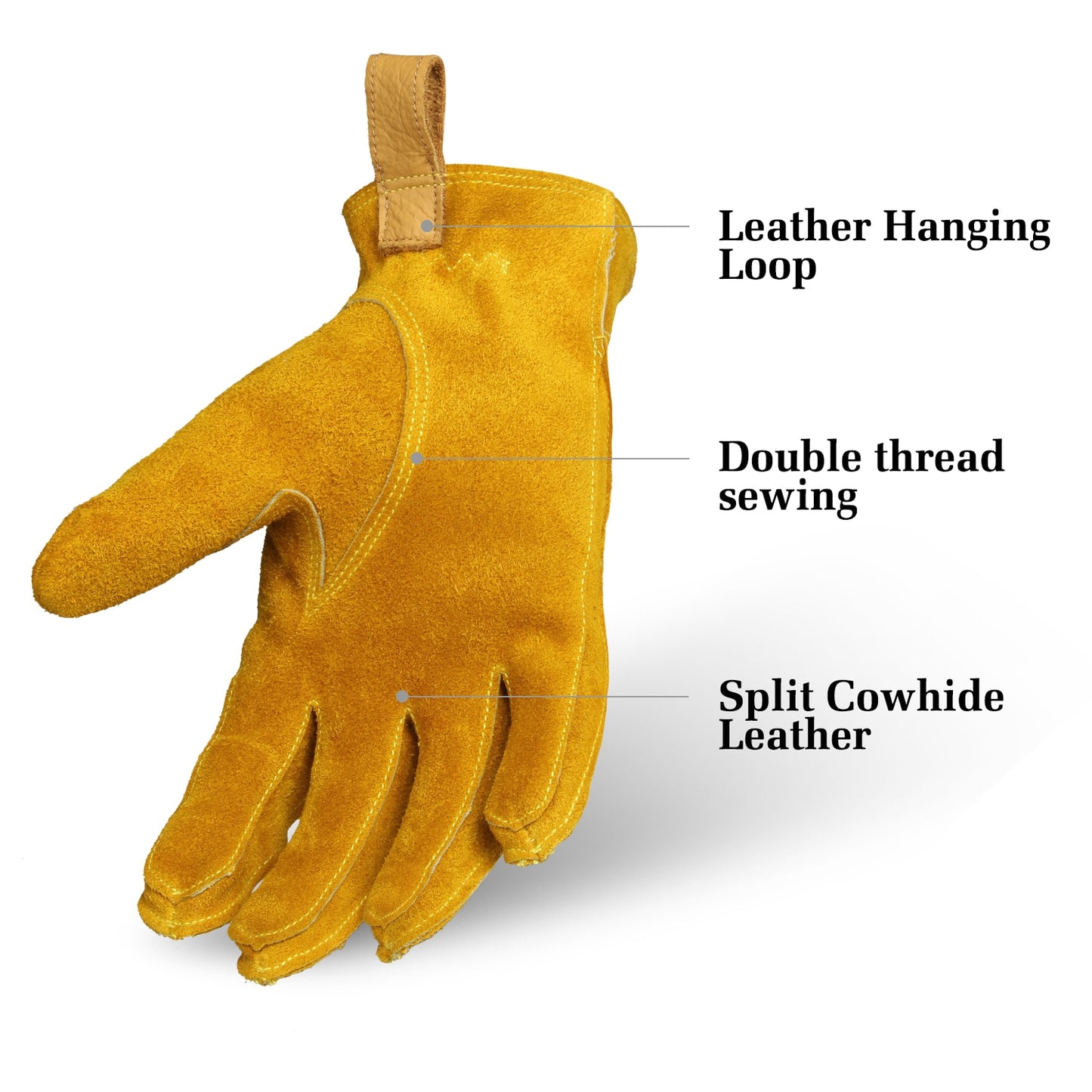 Tough Grip Leather Quality Work Gloves